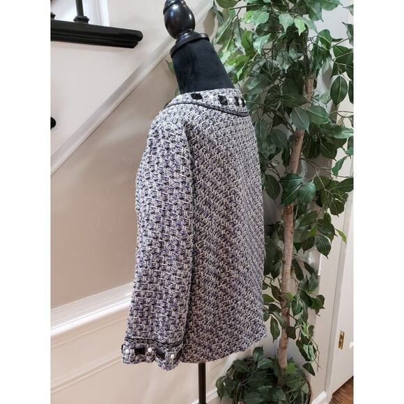 ECI Women Multi Rhinestone Lined Polyester Long Sleeve Casual Jacket Size Medium - Picture 7 of 14